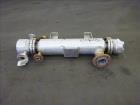 Used- Hoffman Process Shell & Tube Heat Exchanger, 4.7 Square Feet, Horizontal.