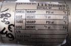 Used ITT Standard Single Pass Shell And Tube Heat Exchanger, 19 square feet, Part# 5-162-05-024-024, Horizontal. 316 stainless steel shell rated 225 psi at 450 deg.f., and –20 deg.f. at 225 psi. (80)...