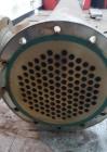 Used ITT Shell & Tube Heat Exchanger, Approximate 260 Square Feet, Horizontal. 316 Stainless steel shell rated 75 psi at -20 to 300 degrees F, (121) 3/4