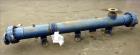 Used ITT Industries Shell & Tube Heat Exchanger, Approximate 124 Square Feet, Horizontal. Carbon steel shell rated 100 psi at -20 to 375 degrees F. (200) 3/8