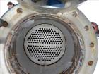Used ITT Industries Shell & Tube Heat Exchanger, Approximate 124 Square Feet, Horizontal. Carbon steel shell rated 100 psi at -20 to 375 degrees F. (200) 3/8