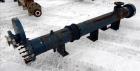 Used ITT Industries Shell & Tube Heat Exchanger, Approximate 124 Square Feet, Horizontal. Carbon steel shell rated 100 psi at -20 to 375 degrees F. (200) 3/8