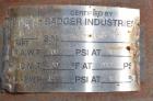 Used- J.F.D Tube & Coil 8 Pass Shell & Tube Heat Exchanger, 151.6 Square Feet, Type NEN, Size 10-168, Horizontal. Carbon ste...