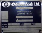Used Johansing Iron Works Shell & Tube Heat Exchanger, Approximate 37 Square Feet, Vertical. Carbon steel shell rated 150 psi at 170 degrees F. (24) 316L Stainless Steel 3/4