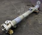 Used Johansing Iron Works Shell & Tube Heat Exchanger, Approximately 78 Square Feet, Vertical. Carbon steel shell rated 150 psi at 170 degrees F. (51) 316L Stainless steel 3/4