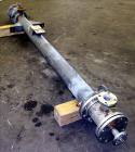Used Johansing Iron Works Shell & Tube Heat Exchanger, Approximately 37 Square Feet, Vertical. Carbon steel shell rated 150 psi at 170 degrees F. (24) 316L Stainless steel 3/4