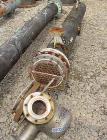 USED: Johnson-Hunt Ltd U tube heat exchanger. 92 sq ft, horizontal.Stainless steel construction on product contact parts. Carbon steelbody. 9.75