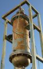 USED: KAM Thermal Equip shell and tube heat exchanger. Vertical, 12