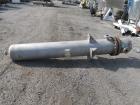 Used Ketema U Tube Heat Exchanger, 239 Square Feet, Model 15-A-96. 316L Stainless steel tubes, tube sheet, bonnet and shell. (72) 0.625