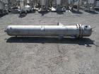 Used Ketema U Tube Heat Exchanger, 239 Square Feet, Model 15-A-96. 316L Stainless steel tubes, tube sheet, bonnet and shell. (72) 0.625