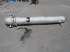Used Ketema U Tube Heat Exchanger, 239 Square Feet, Model 15-A-96. 316L Stainless steel tubes, tube sheet, bonnet and shell. (72) 0.625