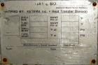 Used Ketema Multiple Pass Shell & Tube Heat Exchanger, Type FLC-4-404-SS BEM