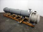 Used Ludell Manufacturing 6 Pass Shell & Tube Heat Exchanger, Approximately 264 Square Feet, Model 18-108-6, Horizontal. Carbon steel shell rated 200 psi at 400 degrees F, (150) 3/4
