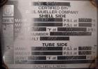 Unused- Mueller Single Pass Shell and Tube Heat Exchanger, 119 square feet, vertical. Tema Type BEM, Tema Size 10-96, Tema Class C. Carbon steel shell rated 150 psi at 600 deg F and -20 deg F at 150 ...