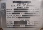 Unused- Mueller 2 Pass Shell and Tube Heat Exchanger, 101 Square Feet, Horizontal. STI Tema Type BEM, Tema Size 6-240, Tema Class C. 304 stainless steel shell rated 125 psi at 600 deg F and -20 deg F...