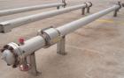 Unused- Mueller 2 Pass Shell and Tube Heat Exchanger, 101 square feet, horizontal. STI Tema Type BEM, Tema Size 6-240, Tema Class C. 304 stainless steel shell rated 125 psi at 600 deg F and -20 deg F...