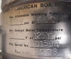 Unused- Mueller 2 Pass Shell and Tube Heat Exchanger, 101 square feet, horizontal. STI Tema Type BEM, Tema Size 6-240, Tema Class C. 304 stainless steel shell rated 125 psi at 600 deg F and -20 deg F...