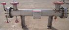 Unused- Mueller 4 Pass Shell And Tube Heat Exchanger, 9 square feet, Horizontal. Tema Type BEM, Tema Size 6-48, Tema Class C. 304 stainless steel shell rated 150 psi at 400 deg.f., and -20 deg.f. at ...