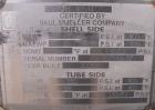 Unused- Mueller 4 Pass Shell And Tube Heat Exchanger, 9 Square Feet, Horizontal. STI Tema Type BEM, Tema Size 6-48, Tema Class C. 304 stainless steel shell rated 150 psi at 400 deg.f., and -20 deg.f....