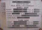 Unused- Mueller 4 Pass U Tube Shell and Tube Heat Exchanger, 175 square feet, horizontal. Tema Type BEU, Tema Size 10-192, Tema Class C. 304 stainless steel shell rated 150 psi at 500 deg F and -20 d...
