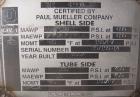 Unused- Mueller U Tube Shell and Tube Heat Exchanger, 56 square feet, horizontal. Tema Type BEU, Tema Size 6-192, Tema Class C. 304 stainless steel shell rated 150 psi at 600 deg F and -20 deg F at 1...