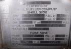 Unused- Mueller U Tube Heat Exchanger, 18 Square Feet, Horizontal. STI Tema Type BEU, Tema Size 8-48, Tema Class C. 304 stainless steel shell rated 100 psi at 482 deg F and -20 deg F at 100/fv psi. (...