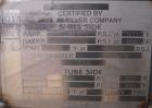 Unused- Mueller 4 Pass U Tube Shell And Tube Heat Exchanger, 25 square feet, Horizontal. Tema Type BEU, Tema Size 6-96, Tema Class C. 304 stainless steel shell rated 150 psi at 600 deg.f., and -20 de...