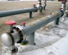 Unused- Mueller Single Pass Shell and Tube Heat Exchanger, 77 square Feet, horizontal. STI Tema Type BEU, Tema Size 8-108, Tema Class C. SA53 carbon steel shell rated 150 psi at 200 deg F and -20 deg...