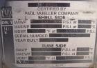 Unused- Mueller 6 Pass U Tube Shell and Tube Heat Exchanger, 84 square feet, horizontal. Tema Type BEU, Tema Size 8-216, Tem...