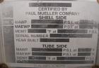 Unused- Mueller U Tube Shell and Tube Heat Exchanger/ Reboiler, 208 square feet,  horizontal. STI Tema Type BKU, Tema Size 12/20-228, Tema Class B. 20’’ diameter 304L stainless steel shell rated 150 ...