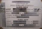 Unused- Mueller U Tube Shell and Tube Heat Exchanger/ Reboiler, 208 square feet,  horizontal. STI Tema Type BKU, Tema Size 12/20-228, Tema Class B. 20’’ diameter 304L stainless steel shell rated 150 ...