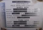 Unused- Mueller U Tube Shell and Tube Heat Exchanger, 31 Square Feet, Horizontal. Tema Type BKU, Tema Size 6/12-120, Tema Class C. 304 stainless steel shell rated 150 psi at 500 deg F and -20 deg F a...