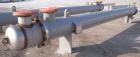 Unused- Mueller Shell and Tube Heat Exchanger, 341 square feet, horizontal. Carbon steel shell rated 150 psi at 200 deg F and -20 deg F at 150 psi. (109) 3/4'' diameter x 16' long 304 stainless steel...