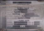 Used Mueller Shell and Tube Heat Exchanger, 235 square feet, horizontal. Carbon steel shell rated 150 psi at 200 deg   F and -20 deg F at 150 psi. (109) 3/4