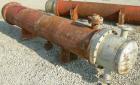 Used Ludell Manufacturing 6 pass shell and tube heat exchanger, model 18-108-6. Approximately 264 square feet, horizontal. Carbon steel shell rated 200 psi at 400 deg F, (150) 3/4