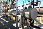 Used Stainless Steel Horizontal Enerquip Shell & Tube Heat Exchanger, Approximately 211 Square Feet
