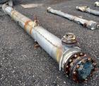 Used Stainless Steel Horizontal Enerquip Shell & Tube Heat Exchanger, Approximately 211 Square Feet