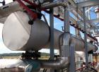 Used Enerquip Shell & Tube Heat Exchanger, Approximately 423 Square Feet, Stainless Steel, Horizontal. Type BEM-14-216. 304L Stainless steel shell rated 75 psi & Full Vacuum at 150 degrees F. (120) 3...