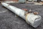Used Enerquip Shell & Tube Heat Exchanger, Approximately 423 Square Feet, Stainless Steel, Horizontal. Type BEM-14-216. 304L Stainless steel shell rated 75 psi & Full Vacuum at 150 degrees F. (120) 3...