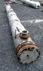 Used Enerquip Shell & Tube Heat Exchanger, Approximately 423 Square Feet, Stainless Steel, Horizontal. Type BEM-14-216. 304L Stainless steel shell rated 75 psi & Full Vacuum at 150 degrees F. (120) 3...