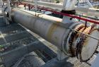 Used Stainless Steel Enerquip Shell & Tube Heat Exchanger, Approximately 2032 Square Feet, horizontal