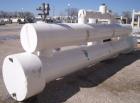Used Isotherm Multiple Pass Shell and Tube Heat Exchanger, 441 Square Feet, Horizontal, Model ZFC-1615D. Carbon steel shell rated 250 psi at 200 deg F, and -20 deg F at 250 psi, (150) ¾’’ diameter x ...