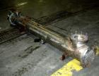 Used Multi Pass Shell and Tube Heat Exchanger, 119 square feet, horizontal. 316 stainless steel shell, no rating. (76) 3/4