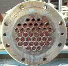 Used Sollich Shell and Tube Heat Exchanger, 61 square feet, carbon steel, horizontal. Carbon steel shell rated 6 bar (87 psi) at 100 degrees C (212 degrees F). (38) 3/4