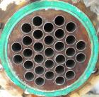 Used Sollich Shell and Tube Heat Exchanger, 40 square feet, horizontal. Carbon steel shell rated 6 bar (87 psi) at 100 degrees C (212 degrees F). (31) 3/4