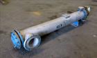 Used Pfaudler 4 Pass Shell & Tube Heat Exchanger, 99 Square Feet, Horizontal.