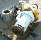USED: Roben shell and tube heat exchanger, 36 sq ft, 304 stainless steel. 2 piece bolt together carbon steel shell rated 50 psi at 300 deg F, (40) 5/8