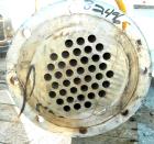 USED: Roben shell and tube heat exchanger, 36 sq ft, 304 stainless steel. 2 piece bolt together carbon steel shell rated 50 psi at 300 deg F, (40) 5/8
