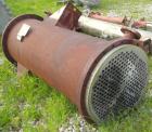 Used Rubicon Single Pass Heat Exchanger, Model VT26C1-72V, 260 Square Feet, 316 Stainless Steel Product Contact, Vertical. (222) Tubes 3/4