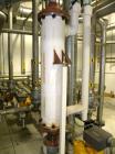 Used Rubicon Single Pass Shell And Tube Heat Exchanger, 37 Square Feet, Vertical. Model VT8B1-48V. Carbon stel shell rated 100 psi at -20 to 400 deg.f.. (48) 3/4